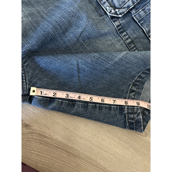 Wrangler Mens Denim Cargo Shorts 38 Outdoor Utility Gorpcore Camping Utility - Picture 8 of 10